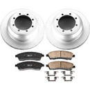 PowerStop Genuine Geomet Coated Rotor and Low-Dust Ceramic Brake Pad Kit