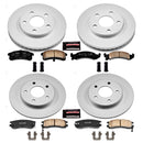 PowerStop Genuine Geomet Coated Rotor and Low-Dust Ceramic Brake Pad Kit