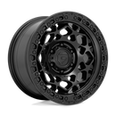 17X9 Fuel D786 Unit Matte Black With Matte Black Ring 6X135 ET1 wheel/rim