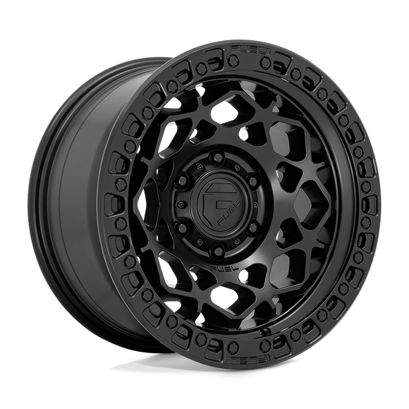 17X9 Fuel D786 Unit Matte Black With Matte Black Ring 6X135 ET1 wheel/rim