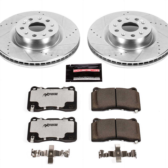 PowerStop Z26 Street Performance Ceramic Brake Pad and Drilled & Slotted Rotor K