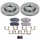 PowerStop OE Stock Replacement Low-Dust Ceramic Brake Pad and Rotor Kit