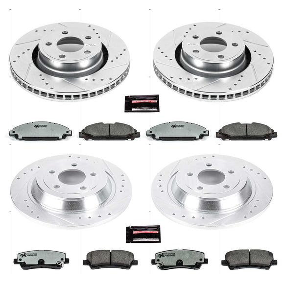 PowerStop Z26 Street Performance Ceramic Brake Pad and Drilled & Slotted Rotor K