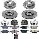 PowerStop OE Stock Replacement Low-Dust Ceramic Brake Pad, Rotor and Caliper Kit