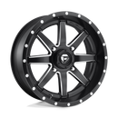 18X7 Fuel UTV D538 Maverick Matte Black Milled 4X156 ET13 wheel/rim