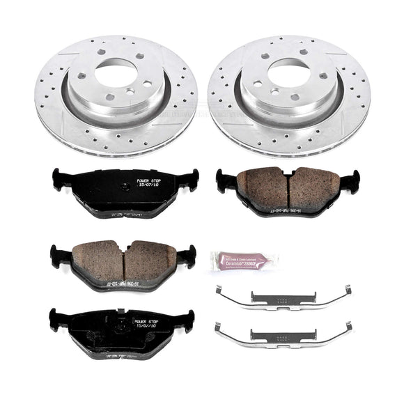 PowerStop Z23 Daily Driver Carbon-Fiber Ceramic Brake Pad and Drilled & Slotted