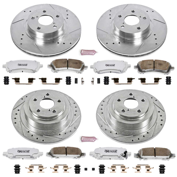 PowerStop Z26 Street Performance Ceramic Brake Pad and Drilled & Slotted Rotor K