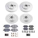 PowerStop Genuine Geomet Coated Rotor and Low-Dust Ceramic Brake Pad Kit