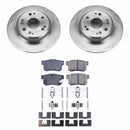 PowerStop OE Stock Replacement Low-Dust Ceramic Brake Pad and Rotor Kit