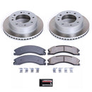 PowerStop Semi-Coated Rotor and Low-Dust Ceramic Brake Pad Kit