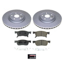 PowerStop Genuine Geomet Coated Rotor and Low-Dust Ceramic Brake Pad Kit