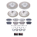 PowerStop Semi-Coated Rotor and Low-Dust Ceramic Brake Pad Kit