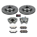 PowerStop OE Stock Replacement Low-Dust Ceramic Brake Pad, Rotor and Caliper Kit