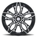 20x9 Sapphire Luxury Alloys SX07-07 Gloss Black Machined 5x112 ET35 Wheel