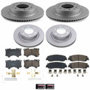 Genuine Geomet Coated Rotor and Low-Dust Ceramic Brake Pad Kit