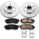 PowerStop Genuine Geomet Coated Rotor and Low-Dust Ceramic Brake Pad Kit
