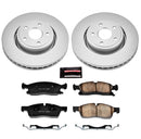 PowerStop Genuine Geomet Coated Rotor and Low-Dust Ceramic Brake Pad Kit