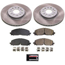 PowerStop Semi-Coated Rotor and Low-Dust Ceramic Brake Pad Kit