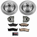 PowerStop OE Stock Replacement Low-Dust Ceramic Brake Pad, Rotor and Caliper Kit