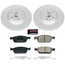 PowerStop Genuine Geomet Coated Rotor and Carbon-Fiber Ceramic Brake Pad Kit