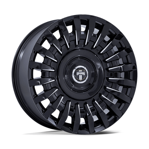 24X9 DUB 1PC DC272 Honcho Gloss Black Milled 5X115 5X120 ET15 Wheel Rim