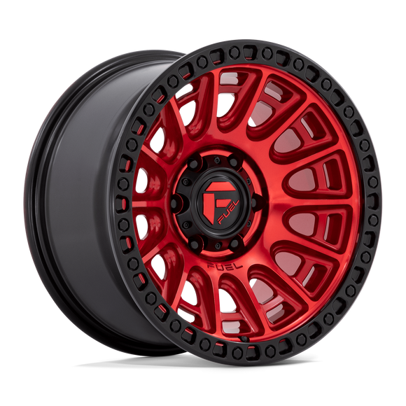 17x9 Fuel Off-Road D834 Cycle Candy Red with Black Ring 6x139.7 ET-12 Wheel