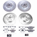 PowerStop Z36 Carbon-Fiber Ceramic Brake Pad with Drilled and Slotted Rotor Kit