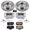 PowerStop OE Stock Replacement Low-Dust Ceramic Brake Pad, Rotor and Caliper Kit