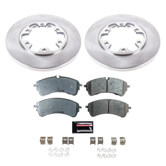 PowerStop OE Stock Replacement Low-Dust Ceramic Brake Pad and Rotor Kit