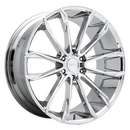 24X10 Dub Clout Chrome 6x135 S251240089+30-3