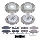 PowerStop Semi-Coated Rotor and Low-Dust Ceramic Brake Pad Kit