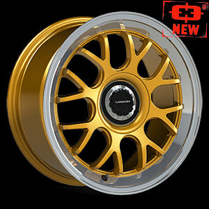 18x8.5 Vision 478 Alpine Gold Machined 5x114.3 5x120 5x4.5 5x ET35 Wheel