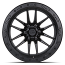 17x9 Lock Off-Road Krawler Matte Black Ring 5x127 5x5 ET-12 Wheel Rim-2