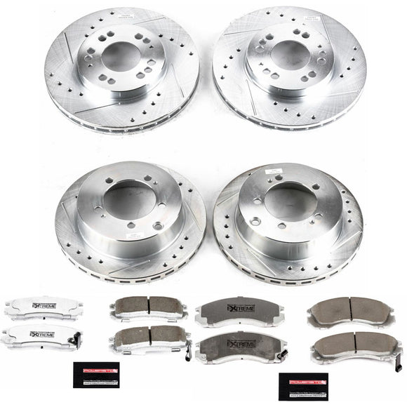 PowerStop Z26 Street Performance Ceramic Brake Pad and Drilled & Slotted Rotor K