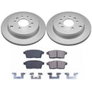 PowerStop Genuine Geomet Coated Rotor and Low-Dust Ceramic Brake Pad Kit