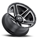 20x11.5 Vision 390 Empire Gloss Black Milled Spoke 8x180 ET-44 Wheel Rim