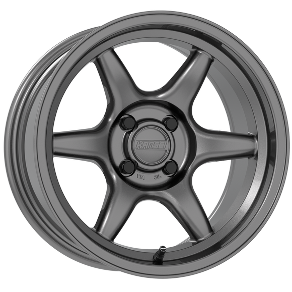 15x7 Kansei K11G Tandem Gloss Gunmetal 4x114.3 ET0 CB73.1 Wheel