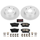 PowerStop Genuine Geomet Coated Rotor and Low-Dust Ceramic Brake Pad Kit