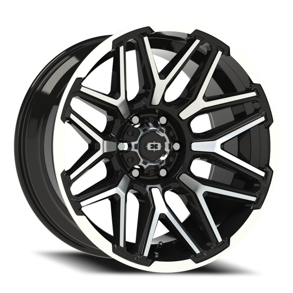 20X10 Vision 305 Rekluse Gloss Black Machined Face and Lip 6x139.7 6x5.5 ET-25 C