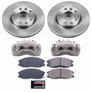 PowerStop OE Stock Replacement Low-Dust Ceramic Brake Pad, Rotor and Caliper Kit