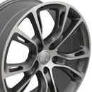 20" Replica Wheel JP16 Fits Jeep Grand Cherokee Rim 20x8.5 Gunmetal Mach'd Wheel
