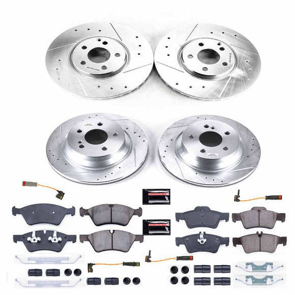 PowerStop Z23 Daily Driver Carbon-Fiber Ceramic Brake Pad and Drilled & Slotted