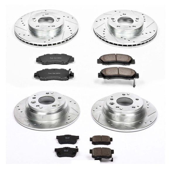 PowerStop Z23 Daily Driver Carbon-Fiber Ceramic Brake Pad and Drilled & Slotted