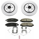 PowerStop Genuine Geomet Coated Rotor and Low-Dust Ceramic Brake Pad Kit