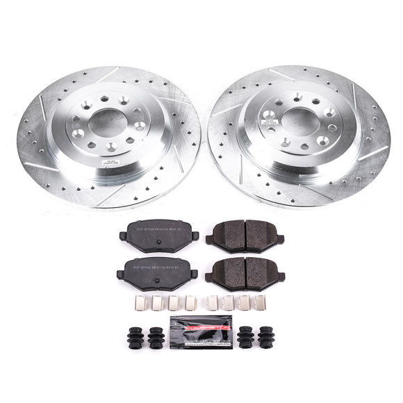 PowerStop Z23 Daily Driver Carbon-Fiber Ceramic Brake Pad and Drilled & Slotted