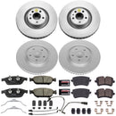 PowerStop Genuine Geomet Coated Rotor and Carbon-Fiber Ceramic Brake Pad Kit