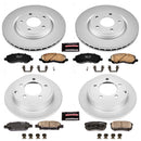 PowerStop Genuine Geomet Coated Rotor and Low-Dust Ceramic Brake Pad Kit