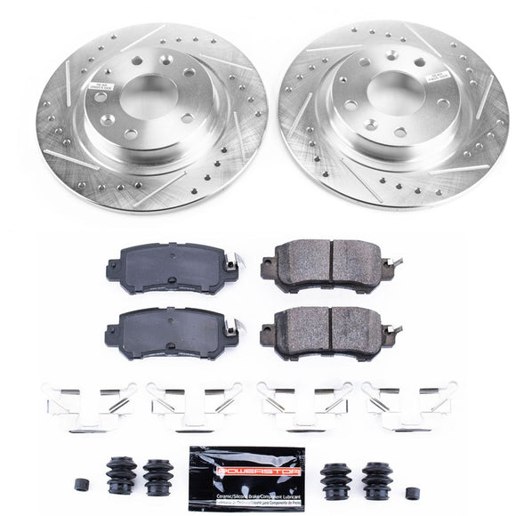 PowerStop Z23 Daily Driver Carbon-Fiber Ceramic Brake Pad and Drilled & Slotted