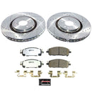 PowerStop Z36 Carbon-Fiber Ceramic Brake Pad with Drilled and Slotted Rotor Kit