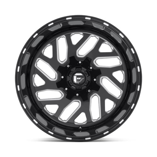 24x12 Fuel Off-Road D581 Triton Gloss Black Milled 6x135 ET-44 CB106.1 Wheel Rim